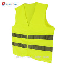 Alta Visibilidade Fluorescente Malha Top Venda Segurança Reflective Vest Hi Vis Engenheiro de Segurança Jaqueta